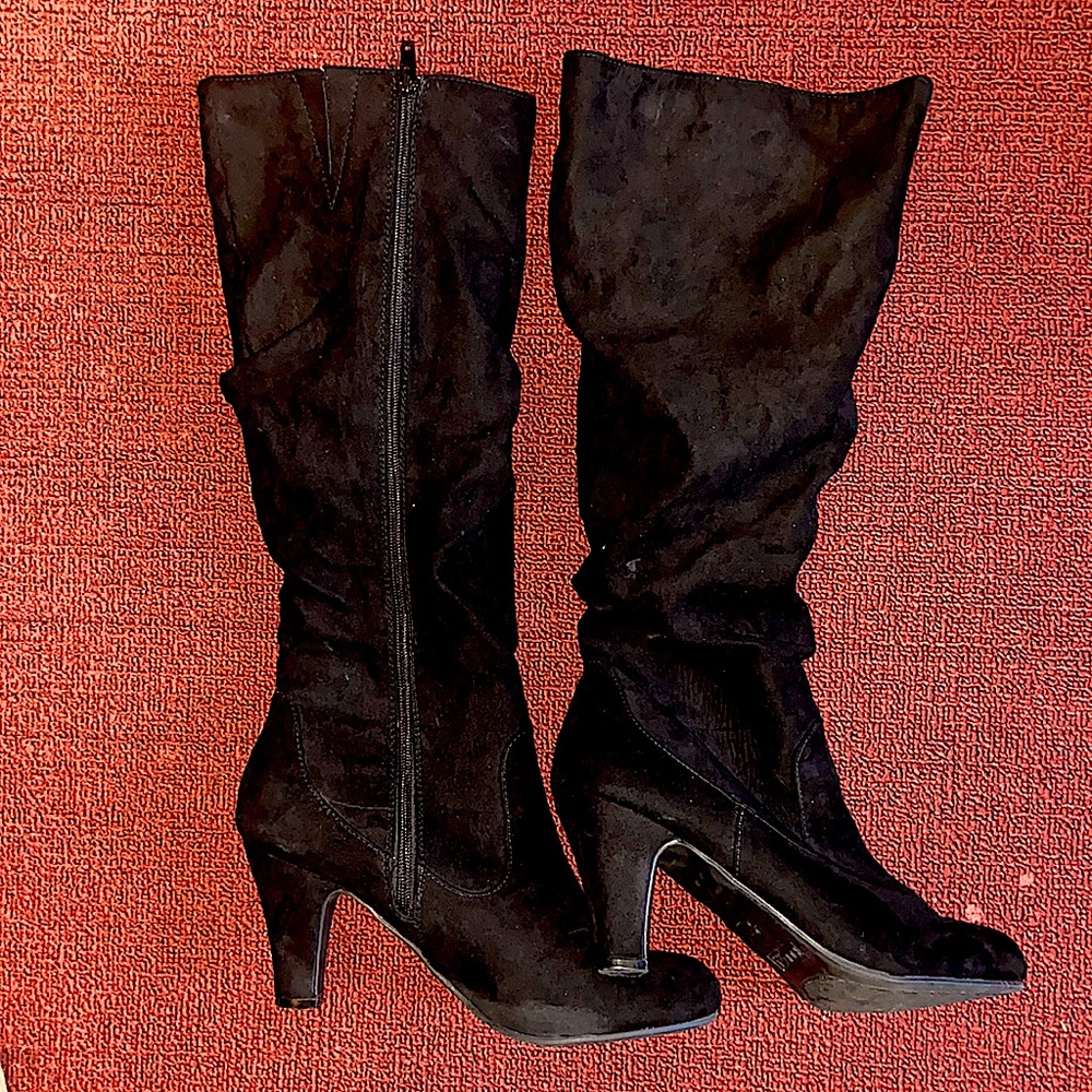 Matte Black Boot Heels